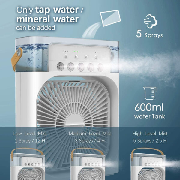 Portable Mini Air Cooler & Fan - Image 4